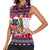 Poodle Merry Woofmas Women Sleeveless Polo Shirt Christmas Dog Art Style - Wonder Print Shop