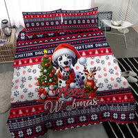 Dalmatian Merry Woofmas Bedding Set Christmas Dog Art Style - Wonder Print Shop