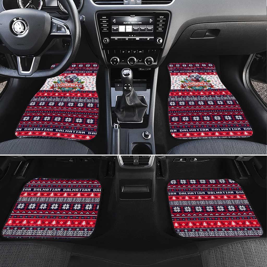 Dalmatian Merry Woofmas Car Mats Christmas Dog Art Style - Wonder Print Shop
