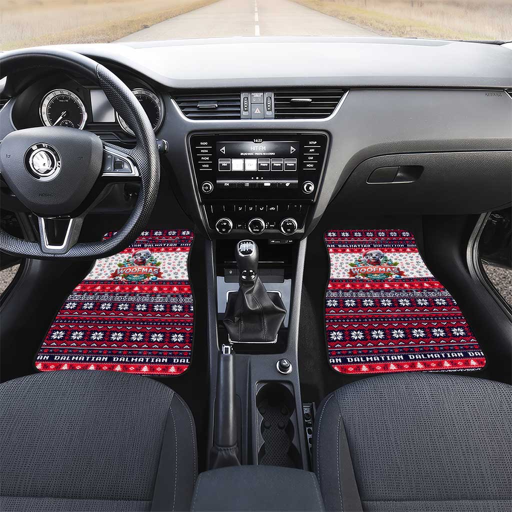 Dalmatian Merry Woofmas Car Mats Christmas Dog Art Style - Wonder Print Shop