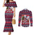 Dalmatian Merry Woofmas Couples Matching Mermaid Dress and Long Sleeve Button Shirt Christmas Dog Art Style