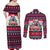 Dalmatian Merry Woofmas Couples Matching Off Shoulder Maxi Dress and Long Sleeve Button Shirt Christmas Dog Art Style - Wonder Print Shop