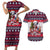 Dalmatian Merry Woofmas Couples Matching Short Sleeve Bodycon Dress and Hawaiian Shirt Christmas Dog Art Style - Wonder Print Shop