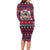 Dalmatian Merry Woofmas Family Matching Long Sleeve Bodycon Dress and Hawaiian Shirt Christmas Dog Art Style - Wonder Print Shop