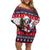 Dalmatian Merry Woofmas Family Matching Off Shoulder Short Dress and Hawaiian Shirt Christmas Dog Art Style - Wonder Print Shop