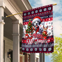 Dalmatian Merry Woofmas Garden Flag Christmas Dog Art Style - Wonder Print Shop