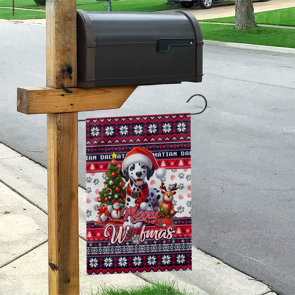 Dalmatian Merry Woofmas Garden Flag Christmas Dog Art Style - Wonder Print Shop