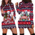 Dalmatian Merry Woofmas Hoodie Dress Christmas Dog Art Style - Wonder Print Shop