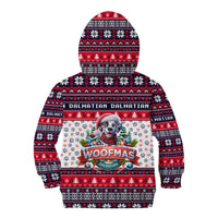 Dalmatian Merry Woofmas Kid Hoodie Christmas Dog Art Style - Wonder Print Shop