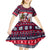 Dalmatian Merry Woofmas Kid Short Sleeve Dress Christmas Dog Art Style - Wonder Print Shop