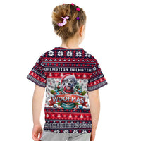 Dalmatian Merry Woofmas Kid T Shirt Christmas Dog Art Style - Wonder Print Shop