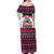 Dalmatian Merry Woofmas Off Shoulder Maxi Dress Christmas Dog Art Style - Wonder Print Shop