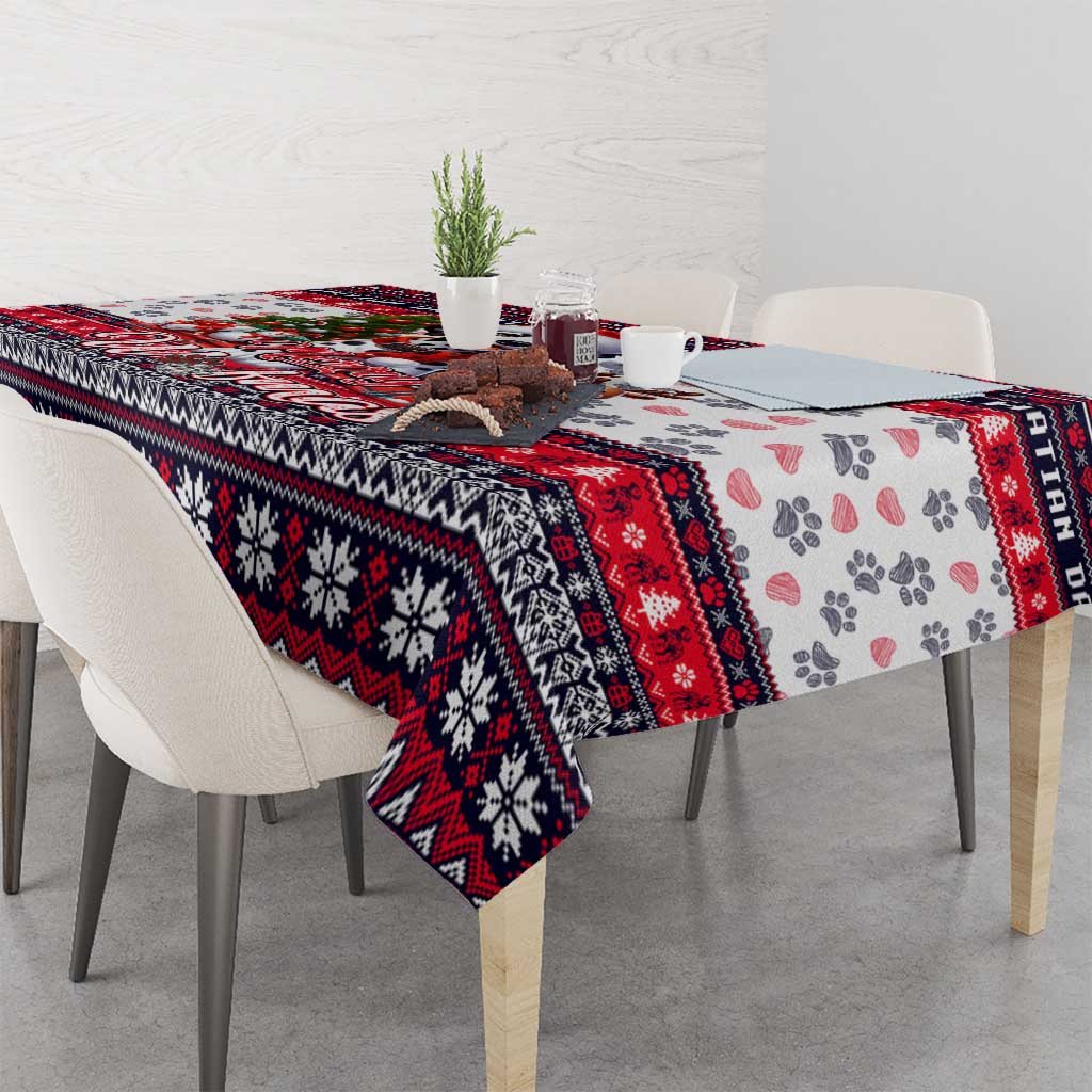 Dalmatian Merry Woofmas Tablecloth Christmas Dog Art Style - Wonder Print Shop