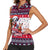 Dalmatian Merry Woofmas Women Sleeveless Polo Shirt Christmas Dog Art Style - Wonder Print Shop
