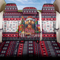 Afghan Hound Merry Woofmas Back Car Seat Cover Christmas Dog Art Style - Wonder Print Shop