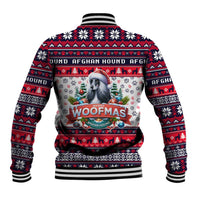 Afghan Hound Merry Woofmas Baseball Jacket Christmas Dog Art Style - Wonder Print Shop