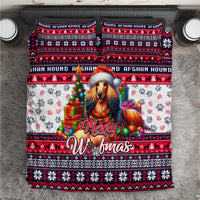 Afghan Hound Merry Woofmas Bedding Set Christmas Dog Art Style - Wonder Print Shop