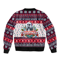 Afghan Hound Merry Woofmas Bomber Jacket Christmas Dog Art Style - Wonder Print Shop