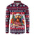 Afghan Hound Merry Woofmas Button Sweatshirt Christmas Dog Art Style - Wonder Print Shop