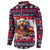 Afghan Hound Merry Woofmas Button Sweatshirt Christmas Dog Art Style - Wonder Print Shop