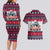 Afghan Hound Merry Woofmas Couples Matching Long Sleeve Bodycon Dress and Hawaiian Shirt Christmas Dog Art Style - Wonder Print Shop