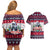 Afghan Hound Merry Woofmas Couples Matching Off Shoulder Short Dress and Hawaiian Shirt Christmas Dog Art Style - Wonder Print Shop