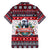 Afghan Hound Merry Woofmas Family Matching Off The Shoulder Long Sleeve Dress and Hawaiian Shirt Christmas Dog Art Style - Wonder Print Shop