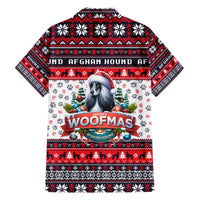 Afghan Hound Merry Woofmas Family Matching Puletasi and Hawaiian Shirt Christmas Dog Art Style - Wonder Print Shop