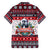 Afghan Hound Merry Woofmas Family Matching Short Sleeve Bodycon Dress and Hawaiian Shirt Christmas Dog Art Style - Wonder Print Shop