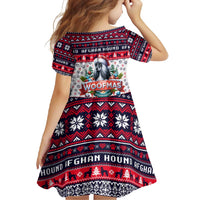Afghan Hound Merry Woofmas Family Matching Summer Maxi Dress and Hawaiian Shirt Christmas Dog Art Style - Wonder Print Shop