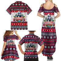 Afghan Hound Merry Woofmas Family Matching Summer Maxi Dress and Hawaiian Shirt Christmas Dog Art Style - Wonder Print Shop