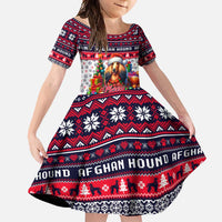 Afghan Hound Merry Woofmas Family Matching Tank Maxi Dress and Hawaiian Shirt Christmas Dog Art Style - Wonder Print Shop