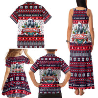 Afghan Hound Merry Woofmas Family Matching Tank Maxi Dress and Hawaiian Shirt Christmas Dog Art Style - Wonder Print Shop