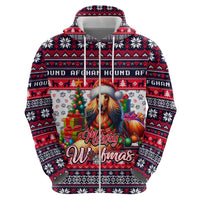 Afghan Hound Merry Woofmas Hoodie Christmas Dog Art Style - Wonder Print Shop