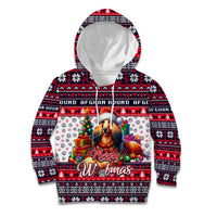 Afghan Hound Merry Woofmas Kid Hoodie Christmas Dog Art Style - Wonder Print Shop