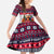 Afghan Hound Merry Woofmas Kid Short Sleeve Dress Christmas Dog Art Style - Wonder Print Shop