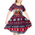 Afghan Hound Merry Woofmas Kid Short Sleeve Dress Christmas Dog Art Style - Wonder Print Shop