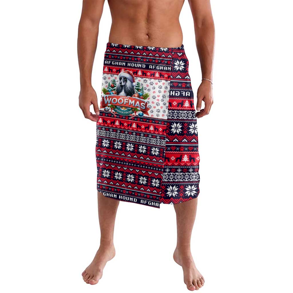 Afghan Hound Merry Woofmas Lavalava Christmas Dog Art Style - Wonder Print Shop
