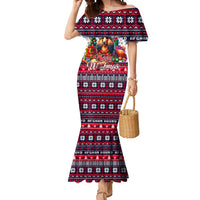 Afghan Hound Merry Woofmas Mermaid Dress Christmas Dog Art Style - Wonder Print Shop