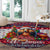 Afghan Hound Merry Woofmas Round Carpet Christmas Dog Art Style
