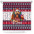Afghan Hound Merry Woofmas Shower Curtain Christmas Dog Art Style