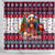Afghan Hound Merry Woofmas Shower Curtain Christmas Dog Art Style