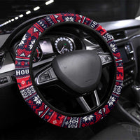 Afghan Hound Merry Woofmas Steering Wheel Cover Christmas Dog Art Style - Wonder Print Shop