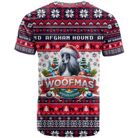 Afghan Hound Merry Woofmas T Shirt Christmas Dog Art Style - Wonder Print Shop