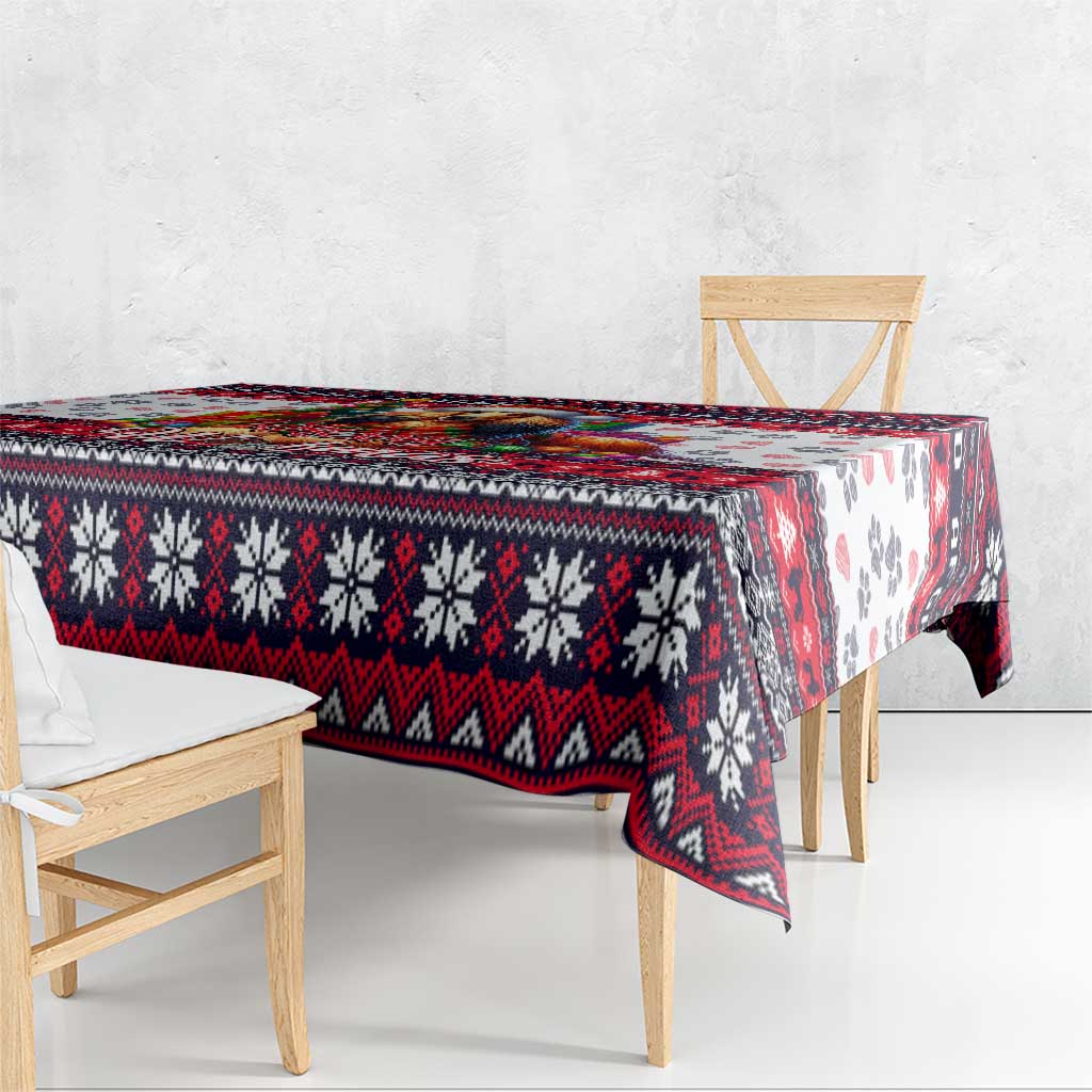 Afghan Hound Merry Woofmas Tablecloth Christmas Dog Art Style - Wonder Print Shop