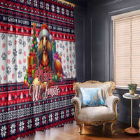 Afghan Hound Merry Woofmas Window Curtain Christmas Dog Art Style - Wonder Print Shop