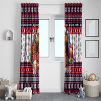 Afghan Hound Merry Woofmas Window Curtain Christmas Dog Art Style - Wonder Print Shop