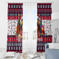 Afghan Hound Merry Woofmas Window Curtain Christmas Dog Art Style - Wonder Print Shop