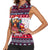 Afghan Hound Merry Woofmas Women Sleeveless Polo Shirt Christmas Dog Art Style - Wonder Print Shop