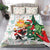 Cheer Santa Claus T-Rex Bedding Set Merry Beermas Christmas - Wonder Print Shop